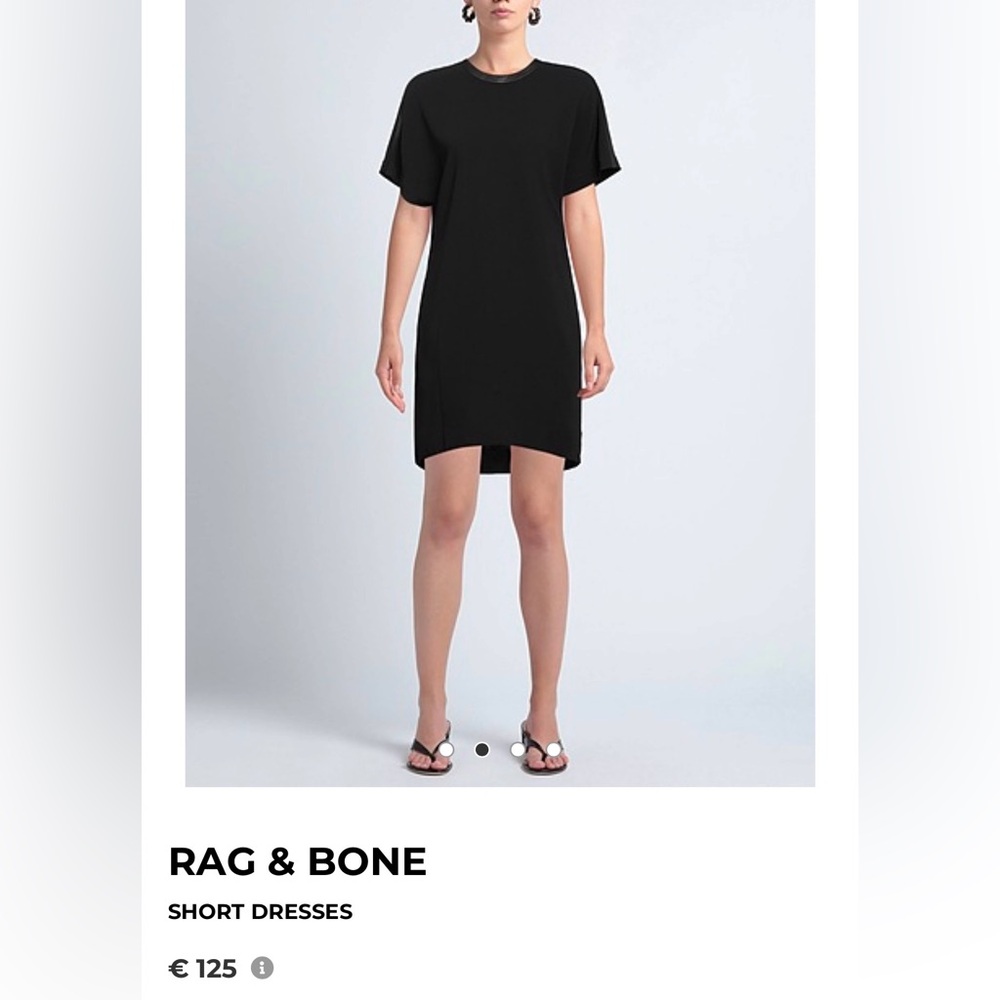 Rag and bone short black dress